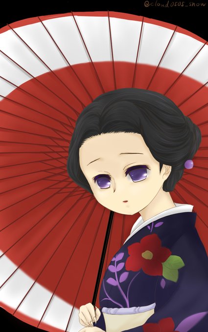咲倉りみ🍼さんがTwitterに投稿した珠世(鬼滅の刃)のイラスト。