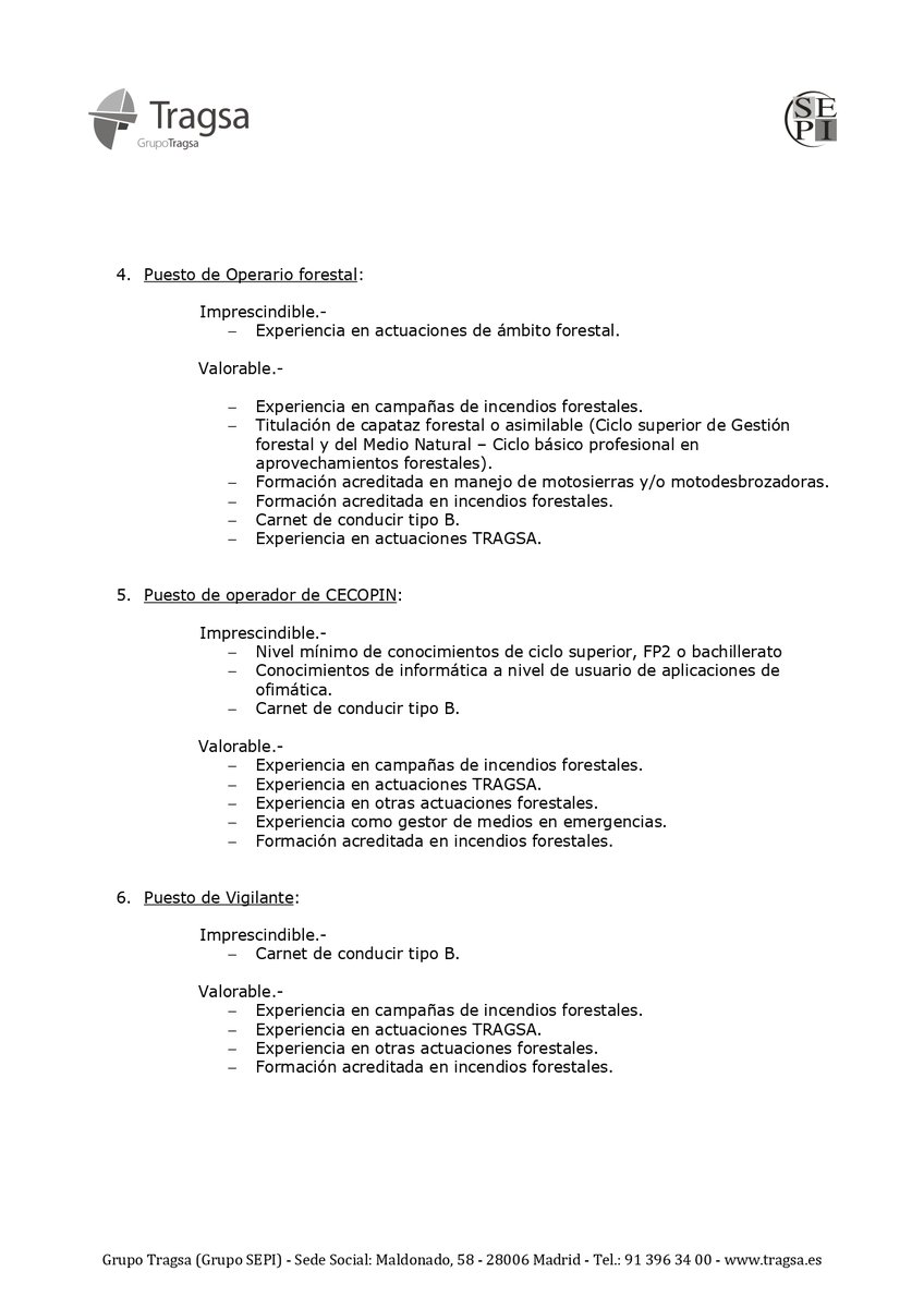 Aedl_Mazo's tweet photo. TRAGSA:

Proceso Selectivo para la Contratación Temporal de Personal

#Agenciadeempleoydesarrollolocaldevillademazo https://t.co/wNQkvE91tg