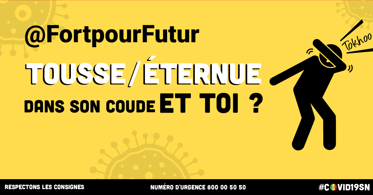 .<a href="/FortpourFutur/">FortPourLeFutur</a> respecte les consignes sanitaires #Covid19SN #Kebetu Toi aussi sensibilise en créant ton image de respect des consignes sur bit.ly/3disCj5