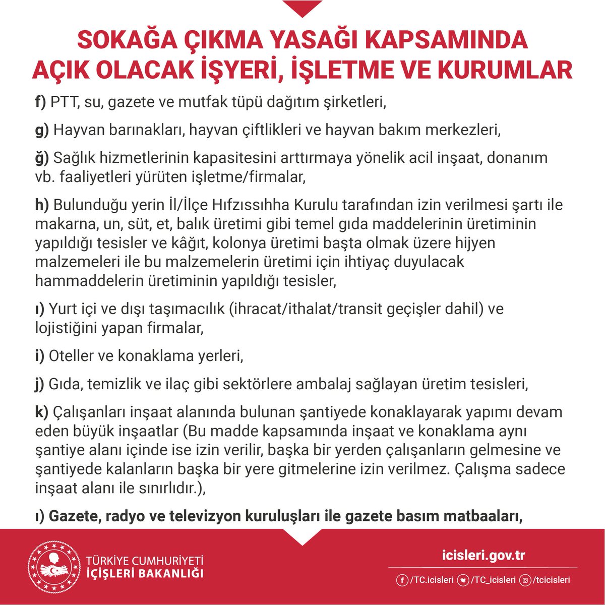 Sokağa çıkma yasağıyla ilgili flaş açıklama 