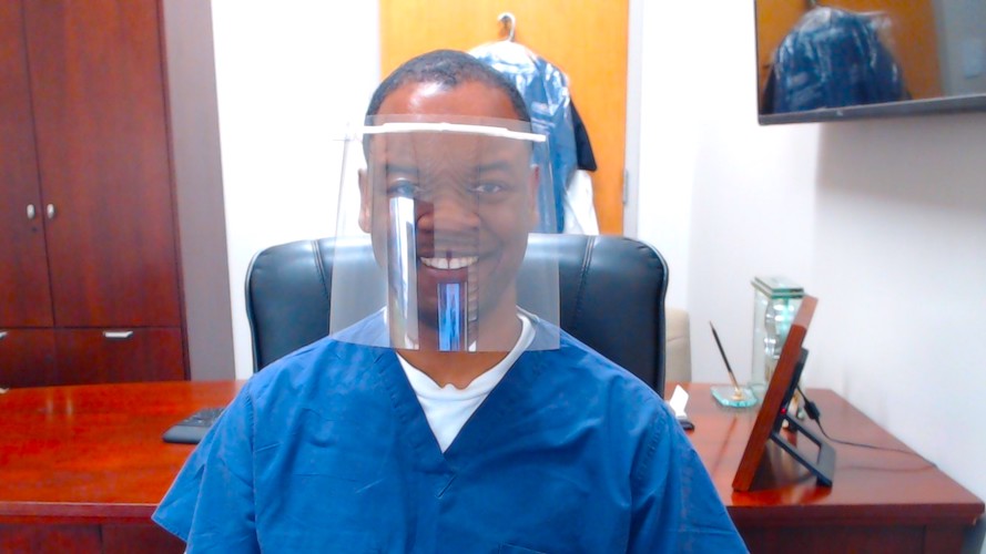 Watch Dr. George Williams' video on making a 3-D face mask with a few simple materials. youtu.be/lXjsw6jW8h4