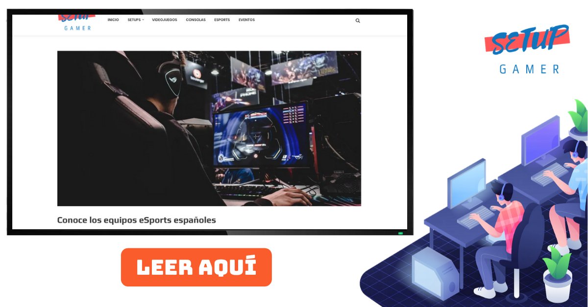 gamer_setup's tweet image. 👉 Conoce los equipos eSports españoles.
✔ ¿Qué es un equipo eSport?
✔ ¿Cómo se puede montar un equipo eSport?
✔ ¿Cómo entrar en un equipo eSport?
✔ Los principales equipos eSport españoles
⬇⬇⬇⬇⬇
setupgamer.es/conoce-los-equ…