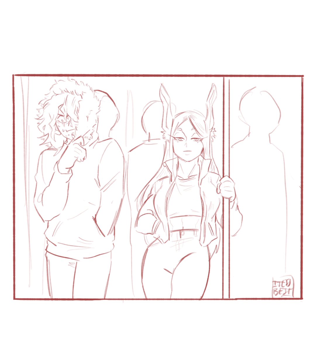 Something that came from a discussion on patreon about why villains would probably be ok with Mirko beating them up.
So here is the crackest ship ever
#MHA #BokuNoHeroAcademia 