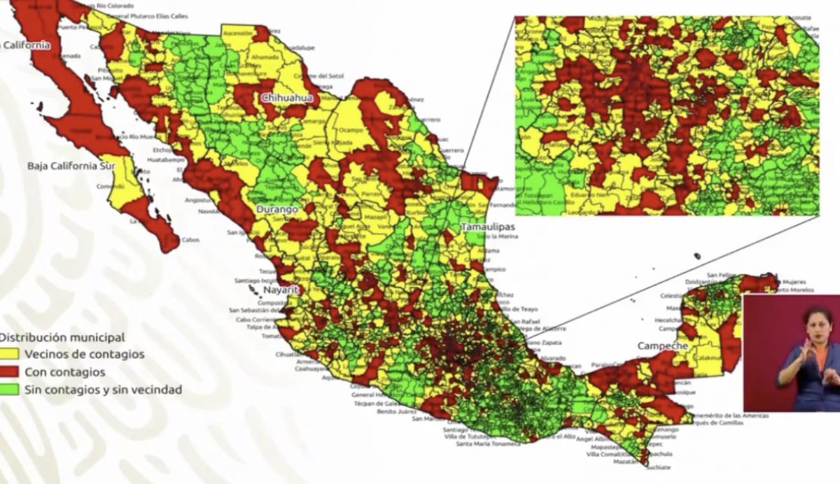JessNegreteS's tweet photo. El pico de casos de COVID-19 en México se estima que ocurra entre el 8 y 10 de mayo.
La medida de sana distancia se extenderá hasta el 30 de mayo.
En los municipios con baja o nula transmisión, las medidas de seguridad sanitaria permanecerían sólo hasta el 17 de mayo. https://t.co/wwQBIVghc1