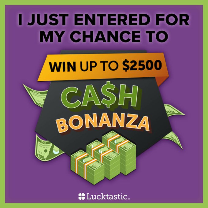 I just entered for a chance to win a cash bonanza, what about you? https://t.co/eulCmWPGOk https://t