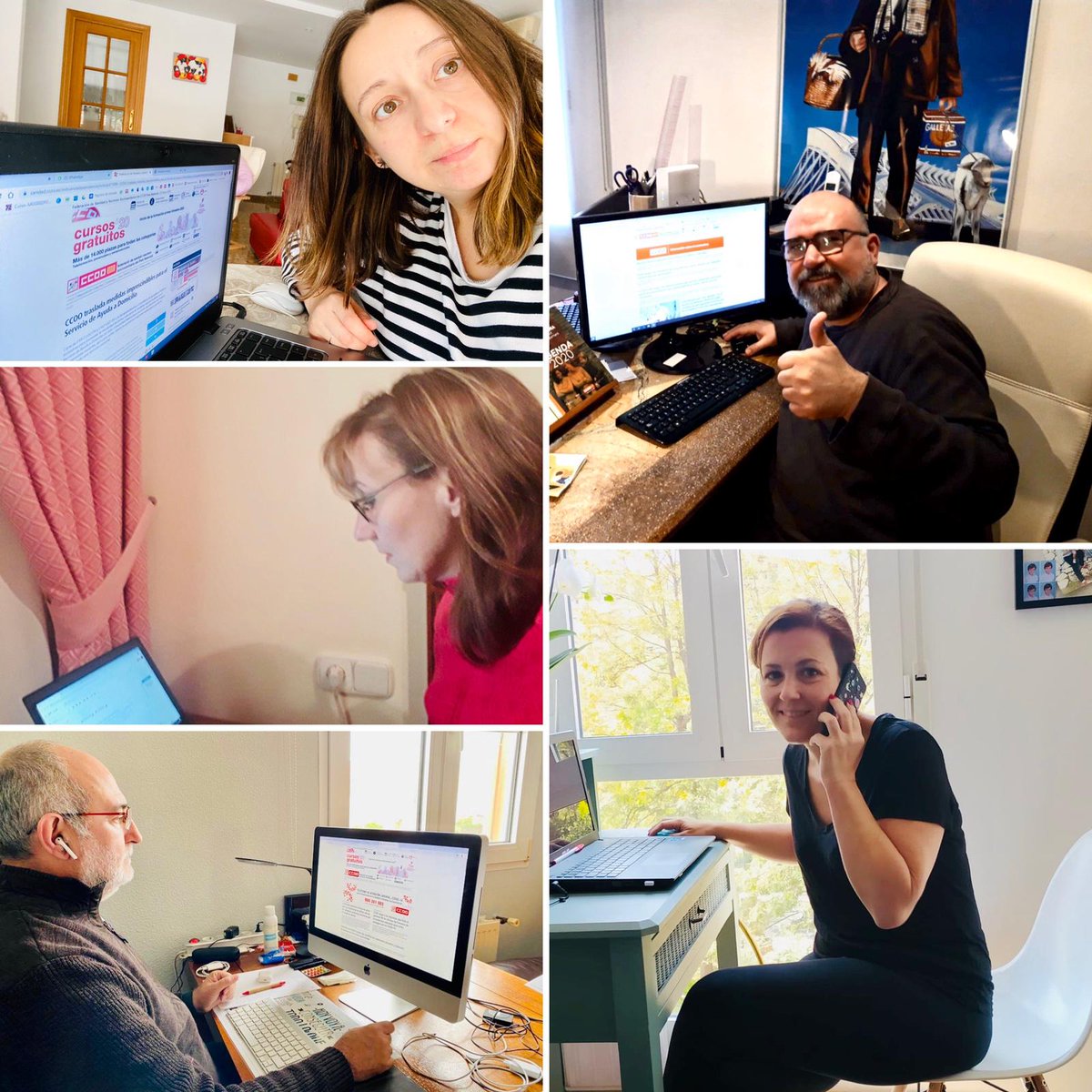 FSS CCOOPV (@sanitat_ccoopv) on Twitter photo 🙋🏻El equipo de la Federación de Sanidad y Sectores Sociosanitarios de CCOO PV sigue teletrabajando para atender muchas consultas de la afiliación, por teléfono, mail o redes sociales estamos a tú disposición <a href="/AliCivera/">Alicia Civera Moure</a> <a href="/rosaatienzar/">Rosa Atiénzar</a> <a href="/Manelsanitatcc1/">Manel Canela CCOO</a> @1156Karlos <a href="/PatriciaArcis/">Patricia</a> 🙋🏻El equipo de la Federación de Sanidad y Sectores Sociosanitarios de CCOO PV sigue teletrabajando para atender muchas consultas de la afiliación, por teléfono, mail o redes sociales estamos a tú disposición <a href="/AliCivera/">Alicia Civera Moure</a> <a href="/rosaatienzar/">Rosa Atiénzar</a> <a href="/Manelsanitatcc1/">Manel Canela CCOO</a> @1156Karlos <a href="/PatriciaArcis/">Patricia</a>