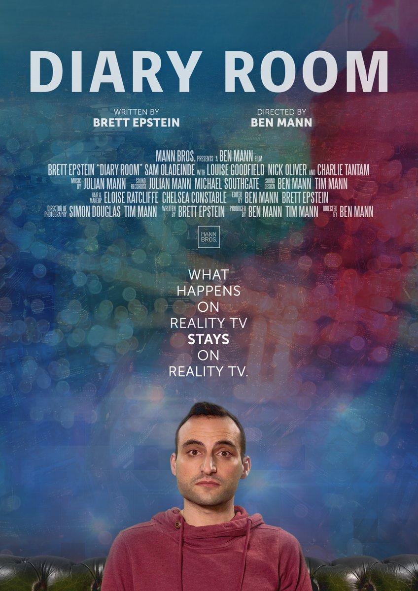 mannbrosmedia's tweet photo. DIARY ROOM, the new short film from @mannbrosmedia directed by @BenMrbenmann written by @itsBrettDotNet. Huge thanks to everyone who attended the cast &amp; crew screening last night! Coming soon... https://t.co/i23sqZr9ID