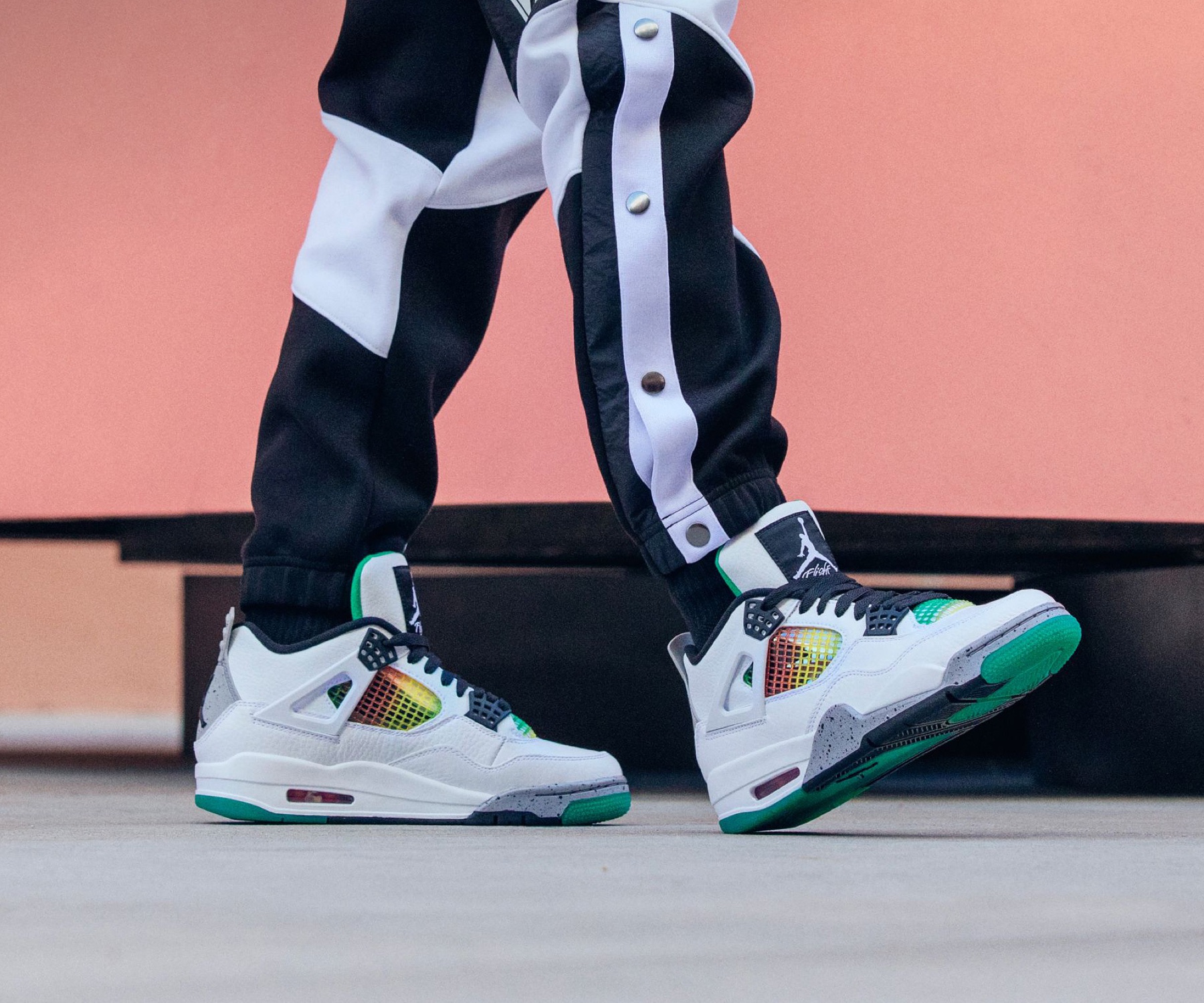 jordan 4 rasta on feet