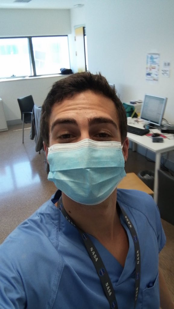 DrDanetteAllen's tweet photo. The @NASA_Langley #AISRB @AutonomyIncub8r team sends out thanks, support and ❤️ to one of our own. Javier’s @japuina brother fights #CoronavirusPandemic #Covid_19 in Spain &amp; wears his @NASA lanyard every day. Also to their mother @NavarroRosvil a geriatric doctor during #COVID19. https://t.co/oRvsNop2zV