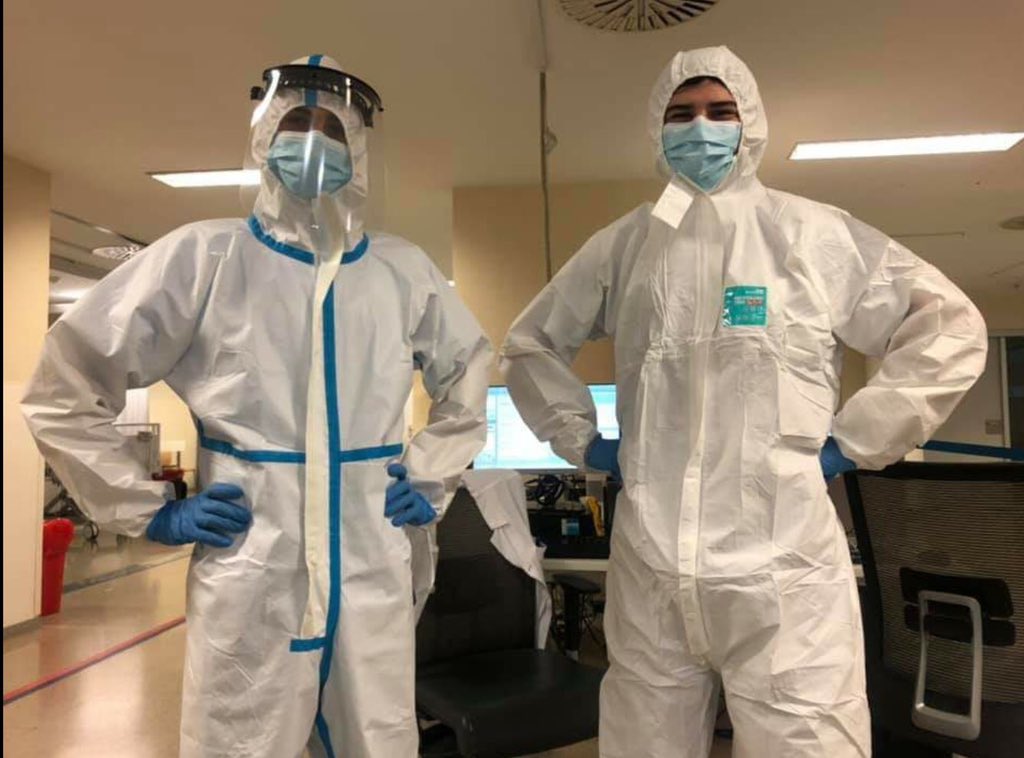 The <a href="/NASA_Langley/">NASA Langley Research Center</a> #AISRB <a href="/AutonomyIncub8r/">Autonomy Incubator</a> team sends out thanks, support and ❤️ to one of our own. Javier’s <a href="/japuina/">Javier Puig-Navarro</a> brother fights #CoronavirusPandemic #Covid_19 in Spain &amp; wears his <a href="/NASA/">NASA</a> lanyard every day. Also to their mother <a href="/NavarroRosvil/">Rosa Navarro</a> a geriatric doctor during #COVID19.