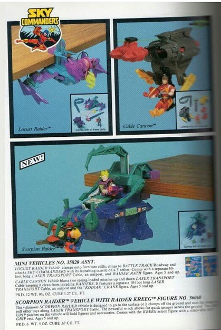 Charlton_Hero's tweet photo. Here are some unproduced #SkyCommanders toys from an old Toy Fair catalogue! Interesting to see where the line was headed before its demise. https://t.co/Lt2TgiDHyR