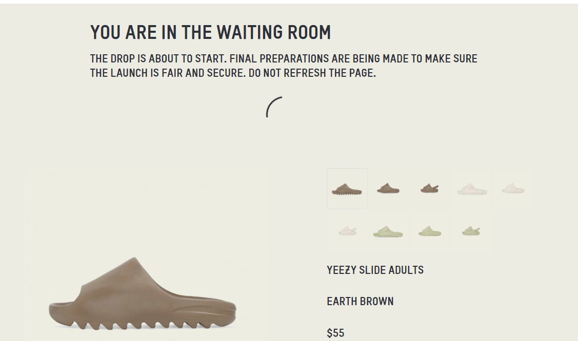 Yeezy Slides Waiting Room 