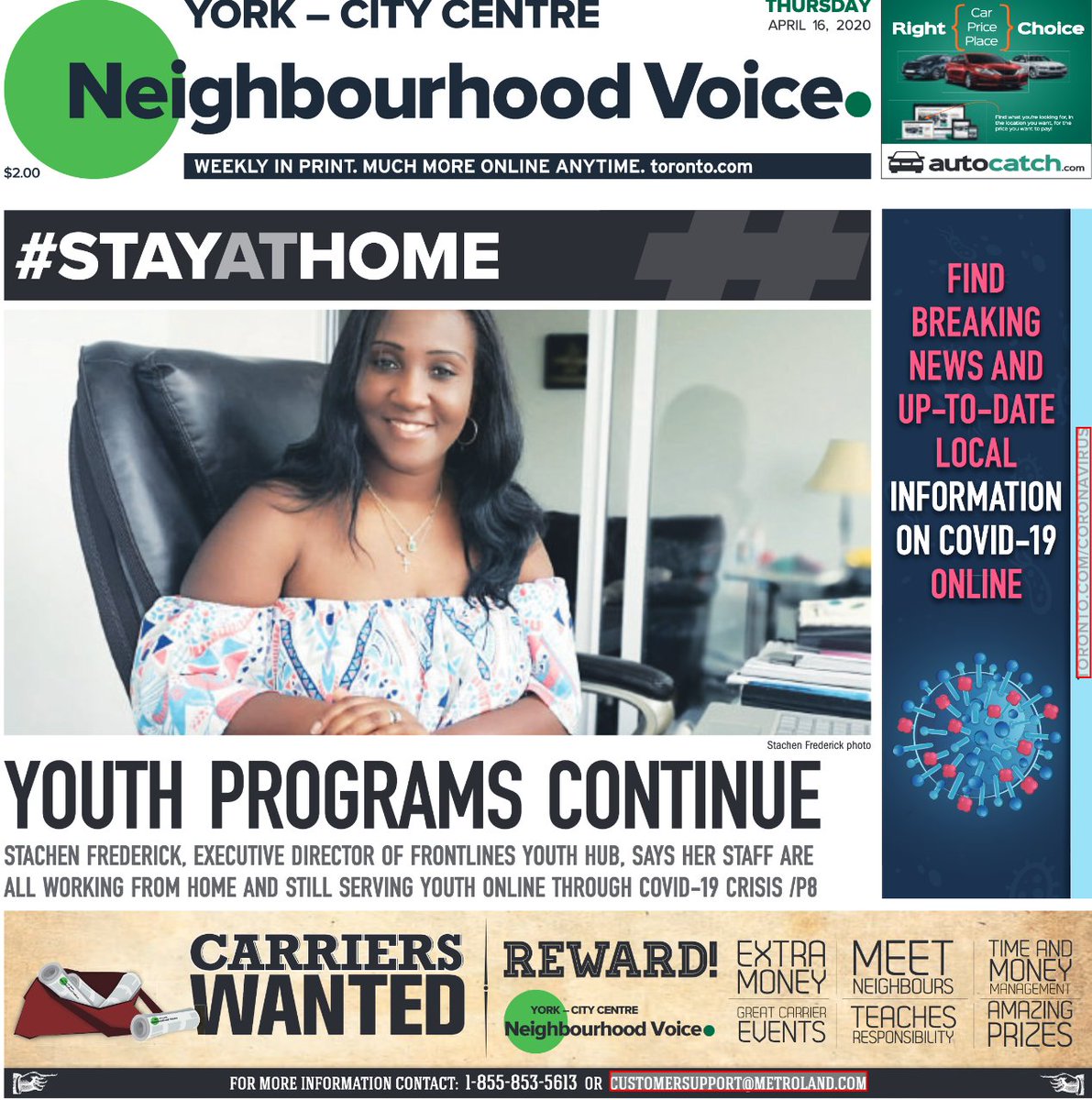 YCCNV's tweet photo. We're sad to announce today's issue of the @YCCNV will be our last. 

We will continue to provide online coverage for the area on @torontodotcom. For #torontostpauls and #YSW pitches, it's best to connect with reporter @DavidNickle. 

It's been great telling your stories. https://t.co/4wKGDUdRUP