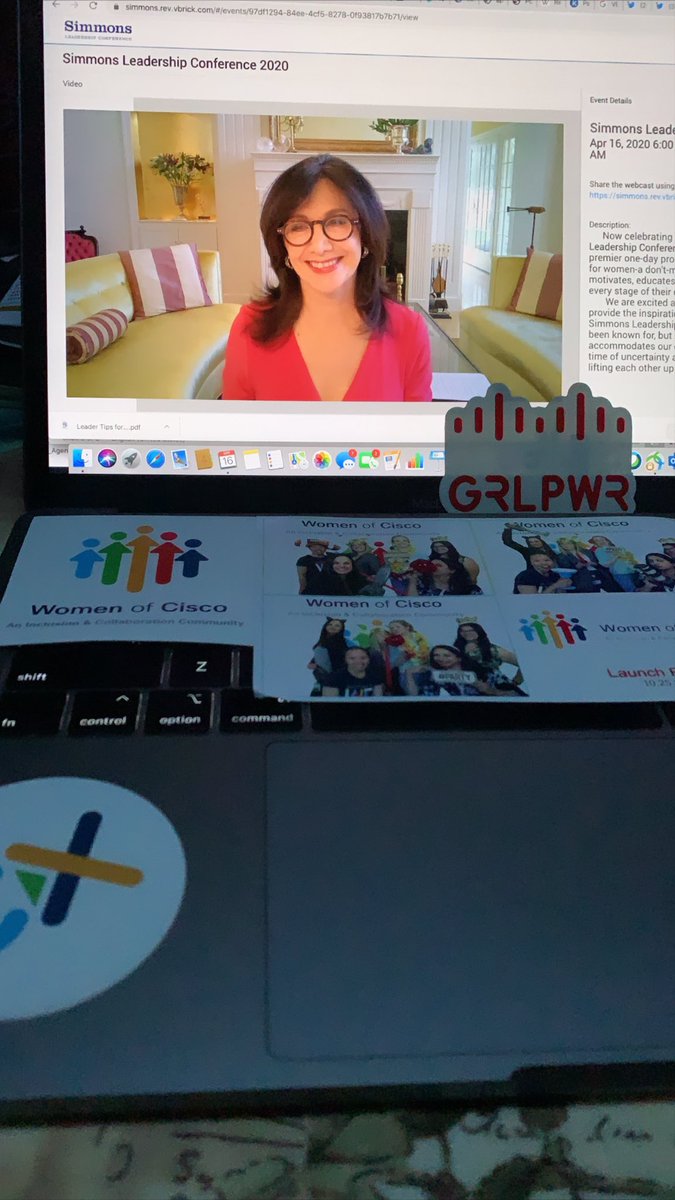 VarshaKanwar's tweet photo. “Define your power, share your story, seize the opportunity.” Great start to @SimmonsLeads Virtual #SLCBoston with Patty Wright, VP/GM #CiscoCX sharing #Cisco commitment to https://t.co/0XqexgJ5ob. 
Thank you @Webex! #WeAreCisco #WomenOfCisco #LifeOnWebex #InclusionIsHappening https://t.co/3VsJ3gDg23
