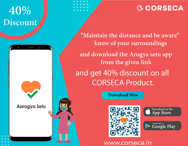 officialcorseca's tweet photo. “Maintain the Distance and be Aware” know of your surroundings and download the Arogya setu app from the given link and get 40% discount on all CORSECA Product
Share your screenshot for the entry in this contest
https://t.co/oHOqRMZWnR
#arogyasetu #corseca #stayhome #StaySafe https://t.co/2JjTX0dVCS