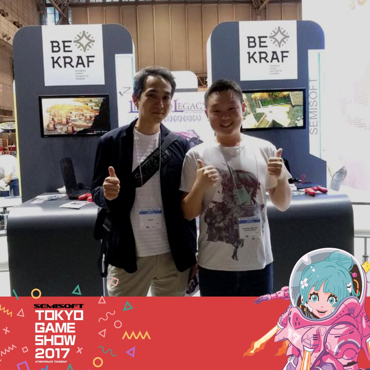 #tbt can you guess who it is? it's Kazunari Sarugaku who developed Sukoiden 1 &amp; 2, the inspirations for our game LegrandLegacy😍