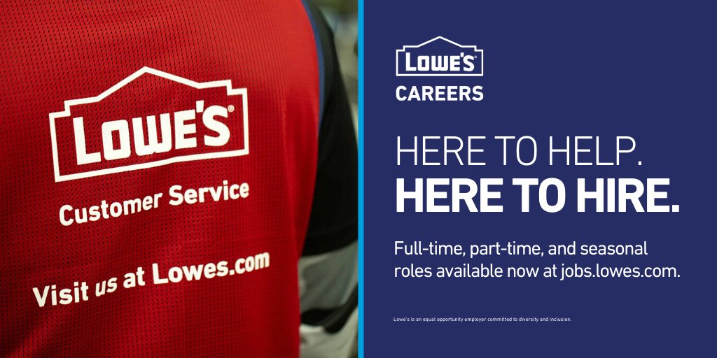 i want to work at lowes who can help me with the application in