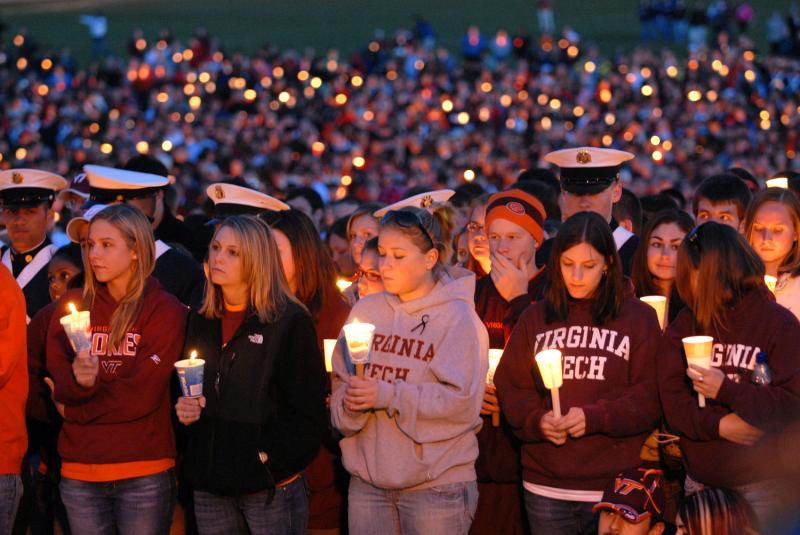 GIFFORDS_org's tweet photo. 32 innocent lives. That’s what we lost 13 years ago today in the shooting at Virginia Tech.

This year, a new Democratic majority honored victims of gun violence with action and finally passed safer gun laws. #VTWeRemember https://t.co/u5QMwtiBfj