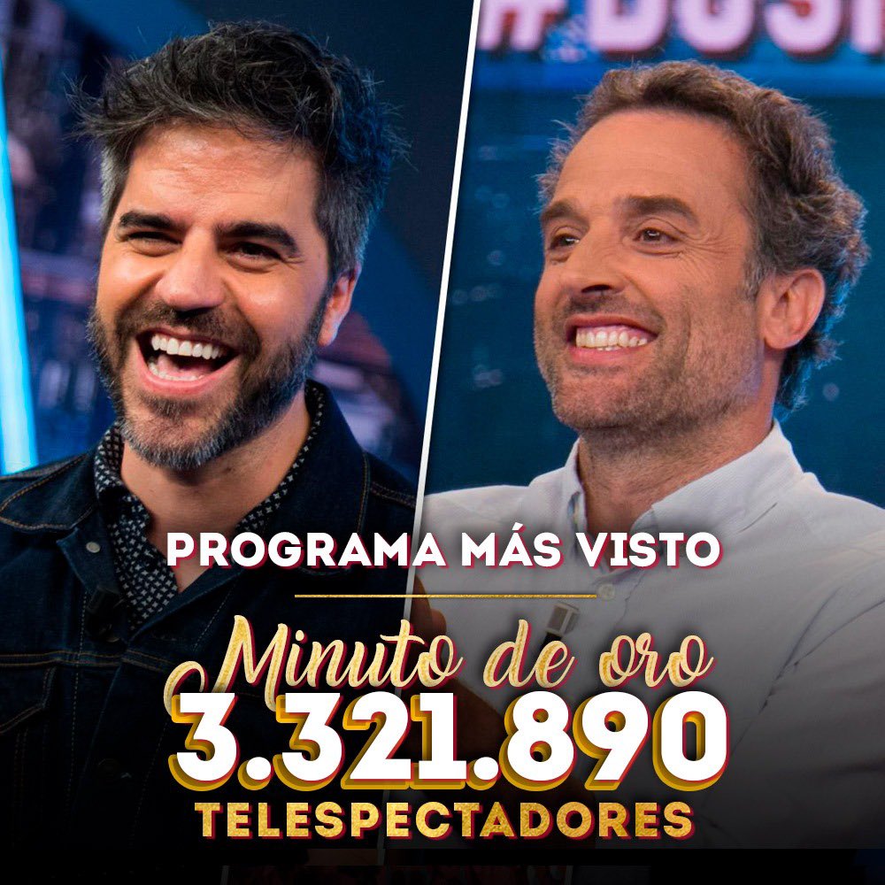 El_Hormiguero's tweet photo. Anoche gracias a #ErnestoSevilla y @danielguzman fuimos el programa más visto y Minuto de Oro #QuédateEnCasaEH15 https://t.co/4cPadJJleg