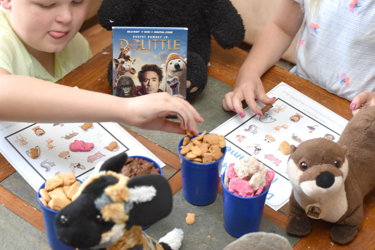 CensieJ's tweet photo. We are at home so why not create a perfect @dolittlemovie movie night that the whole family will love?!  

Animal themed treats and a fun Dolittle I Spy Game #Printable! <<< https://t.co/34syDvNBSg  >>>

Dolittle DVD is now available at @Walmart!
#DolittleAtWalmart #Pmedia #Ad https://t.co/PHBjmX7inq