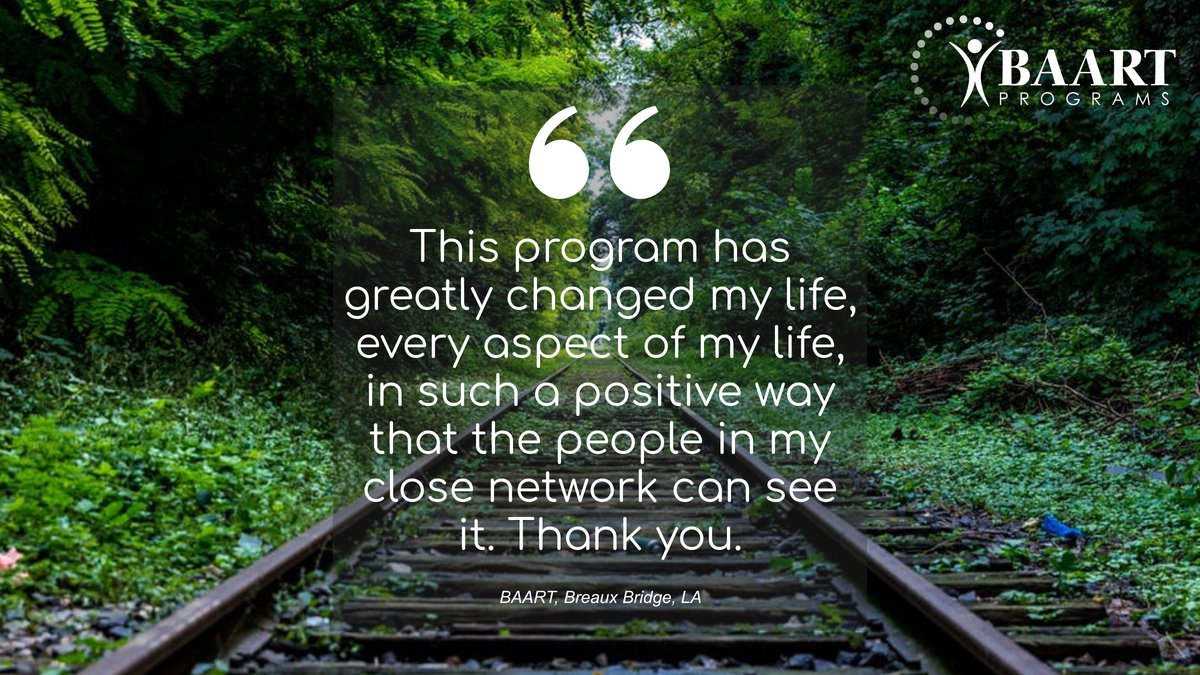 We love our patients! Happy Testimonial Thursday !

#BAARTPrograms #BAART #wherechangebegins #recovery #treatment #testimonialthursday #thankyou