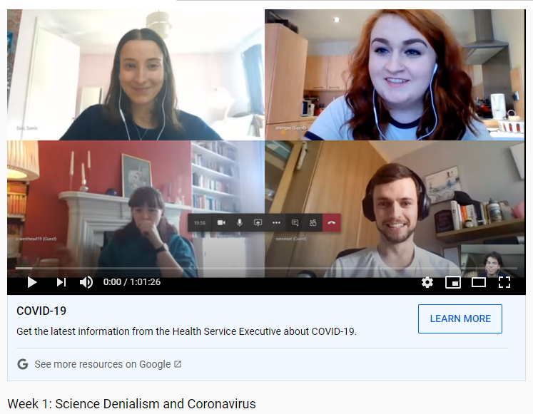 We just did our 1st live stream of our #COVID19 related video series 'Pretty huge Disaster (PhD): Life under Lockdown'! Thanks so much to everyone who tuned in and sent in comments to join the discussion. We'll be live each Thursday at 1pm - join us here: youtube.com/watch?v=o4jxNj…