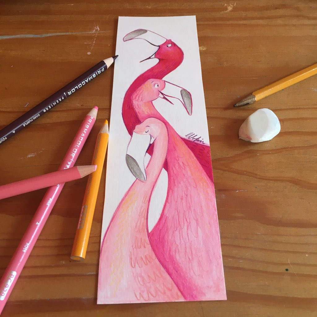 LucyVolpin's tweet photo. Just finished off my contribution to this years #BookmarkProject Such a great cause. It will be off to you soon @slhattersley! x https://t.co/s799pWZi8z