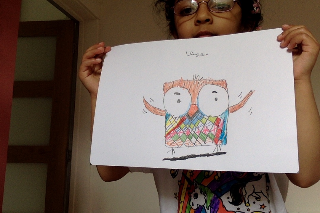 divya84's tweet photo. Hi @RobBiddulph Here is Eugene the owl made by Laya (Age 5) from London #DrawWithRob https://t.co/hatfZk77Vf