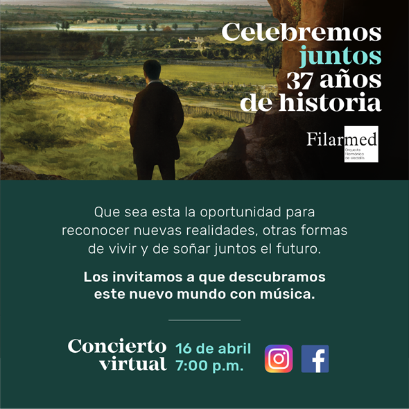 Grupo_Argos's tweet photo. ¡Felicitamos a @Filarmed en sus 37 años🎉! Los invitamos a conectarse a las 7:00 p.m. a través de sus redes sociales para celebrar su aniversario con la interpretación de la Sinfonía del Nuevo Mundo de Antonín Dvořák. #CultivarYCautivar #37AñosConFilarmed #FilarmedEnCasa https://t.co/TX1vUKzOmT