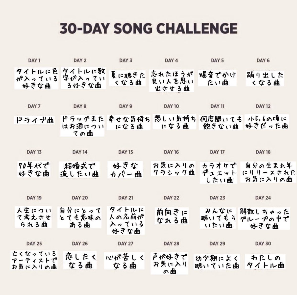 Masanoritakano 高野雅典 On Twitter 30 Day Song Challenge Day