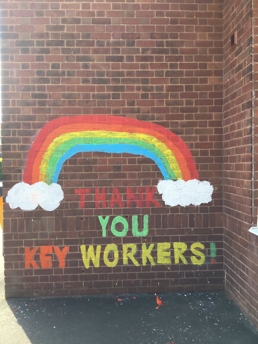 PrincethorpeJun's tweet photo. The children @PrincethorpeJun  have been busy today thanking all of our key workers for keeping our country running. #StayAtHome #StaySafe @bbcmtd @birmingham_live @bbcmtd @drbIgnite https://t.co/SGS3SMVppx