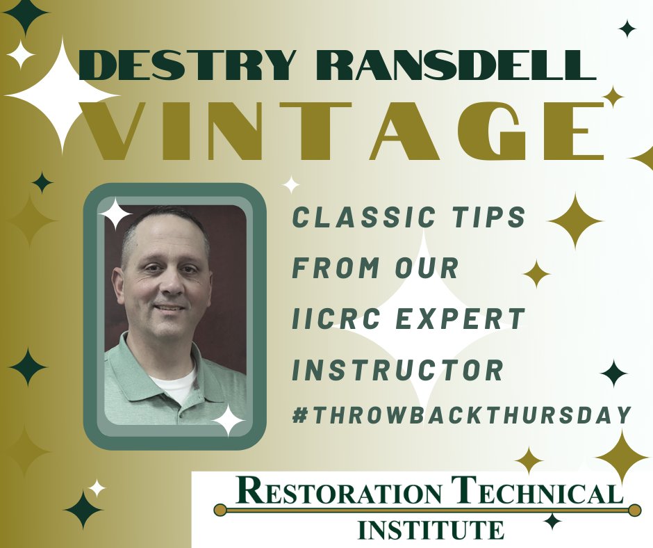 Our COO, Lisa Lavender, and expert <a href="/theIICRC/">IICRC</a> - Instructor Destry Ransdell give tips on the proper order to Doff (remove) your PPE in this RTI classic tip video. Click here to watch: bit.ly/2RIJW7q

#ThrowBackThursday #Doff #PPE #Tips #Safteytip #RTI #Restoration