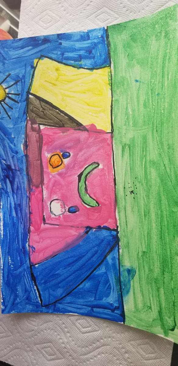 MKSisters1's tweet photo. Stay at Home Activities for Kids. 
M.K.S enjoying painting today, with Melanie Mcmurray-Kendall. #StayAtHome #kids #ActivityOfTheDay https://t.co/cfZvqHj37P