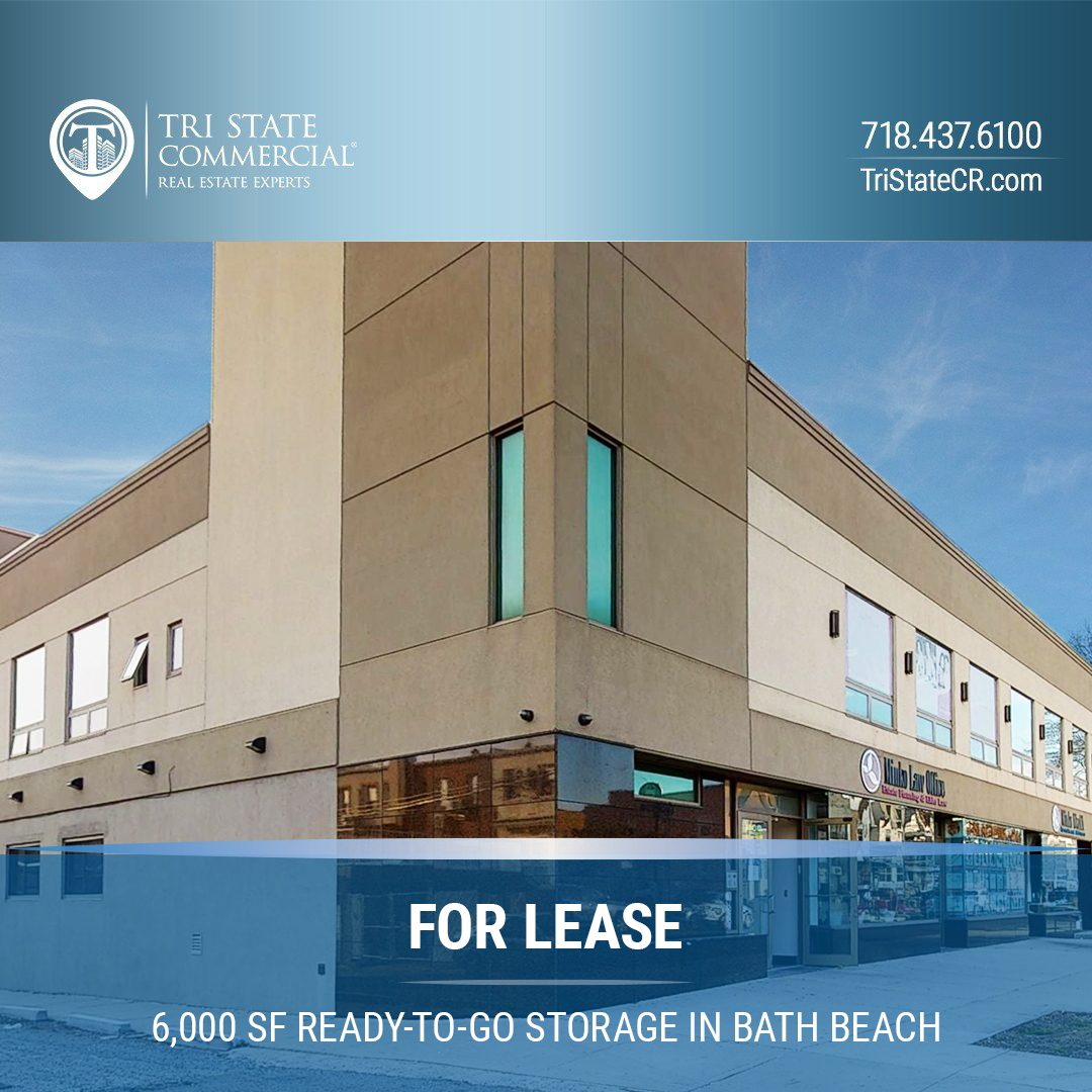 TriStateCR's tweet photo. FOR LEASE! Ready-to-go 6,000SF office/storage space in Bath Beach! Great for storage/ warehouse distribution use but not limited. Feel free to DM or call us at 718-437-6100 for any inquiries.
#warehouse #storage #retailforlease #tristatecr #brooklynbrokers #brroklyn #bathbeach https://t.co/QWX52L1dYD