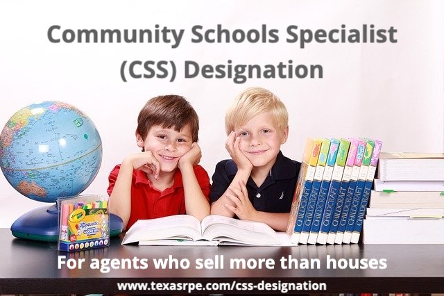 What is the Community Schools Specialist designation? Glad you asked.
texasrpe.com/css-designation