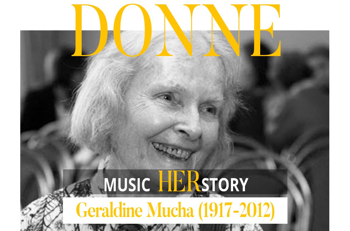 Donne_UK's tweet photo. Get to know the Scottish composer GERALDINE MUCHA today on #Donne365 π
.
https://t.co/XHJkLQy4zK
.
Read more about her trajectory had remarkable moments on today's Music HERstory ‴πΉ
.
#MusicHerstory #GeraldineMucha #LiliaVazquezKuntze #RoshanneEtezady #Donne365 #DonneBlog https://t.co/eZyIVinqFr