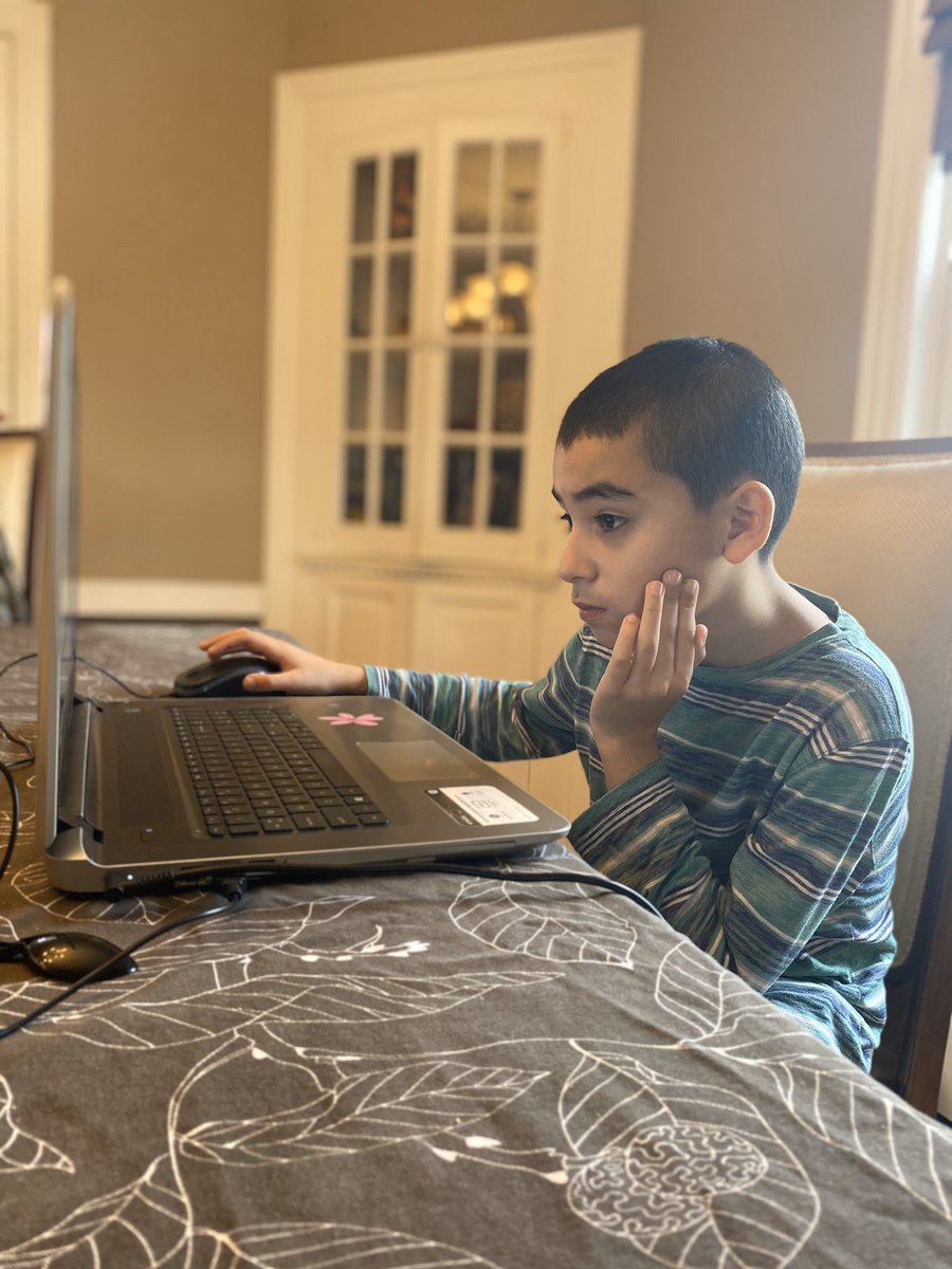 Norhilda1's tweet photo. @WheelerAvenue @VS13UFSD #Homeschooling2020 Meeting with his teacher and friends https://t.co/zkbxHCvrda
