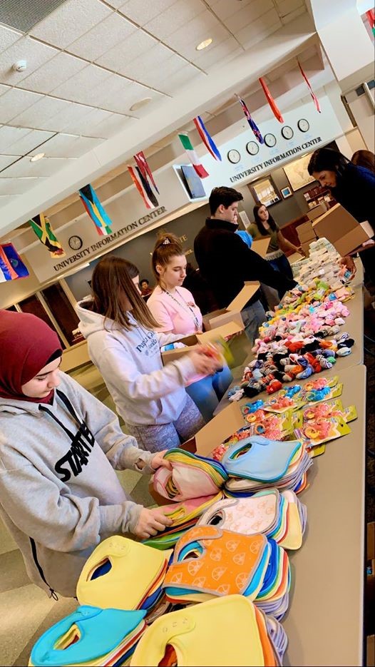 KristanHawkins's tweet photo. Just before the COVID quarantine, Marquette University’s Marquette for Life group completed their second annual Baby Box Project.

Their kindness will be delivered to 4 pregnancy centers with a total of 400 boxes! https://t.co/2os4KxkwId