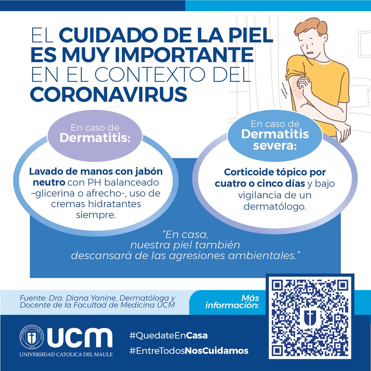 A poner 👀
Cuidémonos la piel 🖐

#QuedateEnCasa 
#EntreTodosNosCuidamos ❤

Somos #TuUniversidad 😉