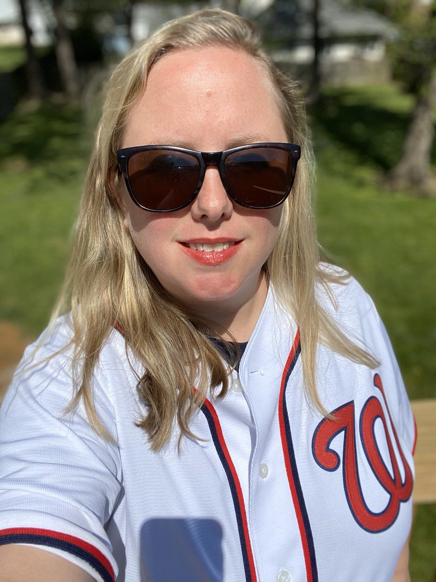 myrodeheaver's tweet photo. Happy to wear my @Nationals jersey for virtual spirit week today! @OaktonHS #OHSTogether #ohstillearning https://t.co/CJ8IoRDVCs