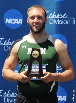 PSACsports's tweet photo. PSAC Country! Our #TBT today goes back to 2014 when @Rock_Athletics David Reinhardt won the @NCAADII Outdoor National Championship in the Javelin Throw! He turned in a throw of 68.83 meters; which was over 4 meters than his previous personal best! #PSACoutdoor #PSACProud https://t.co/Hma0tqpRNS