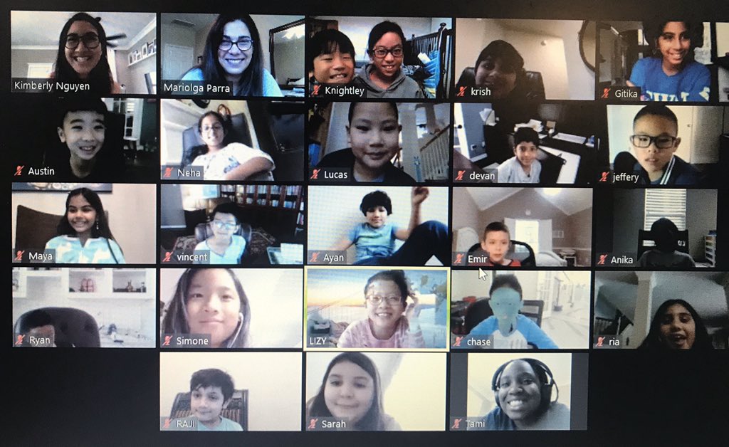MariolgaParra's tweet photo. I enjoyed joining 3rd grade @CWE_Cougars in their virtual meeting today and finding out fun facts about others! #buildingonlinecommunity #TogetherAtHome @The_Nguyeners @ms_vvn @MrsBarronCWE @FortBendISD https://t.co/cHsPiJRLUh