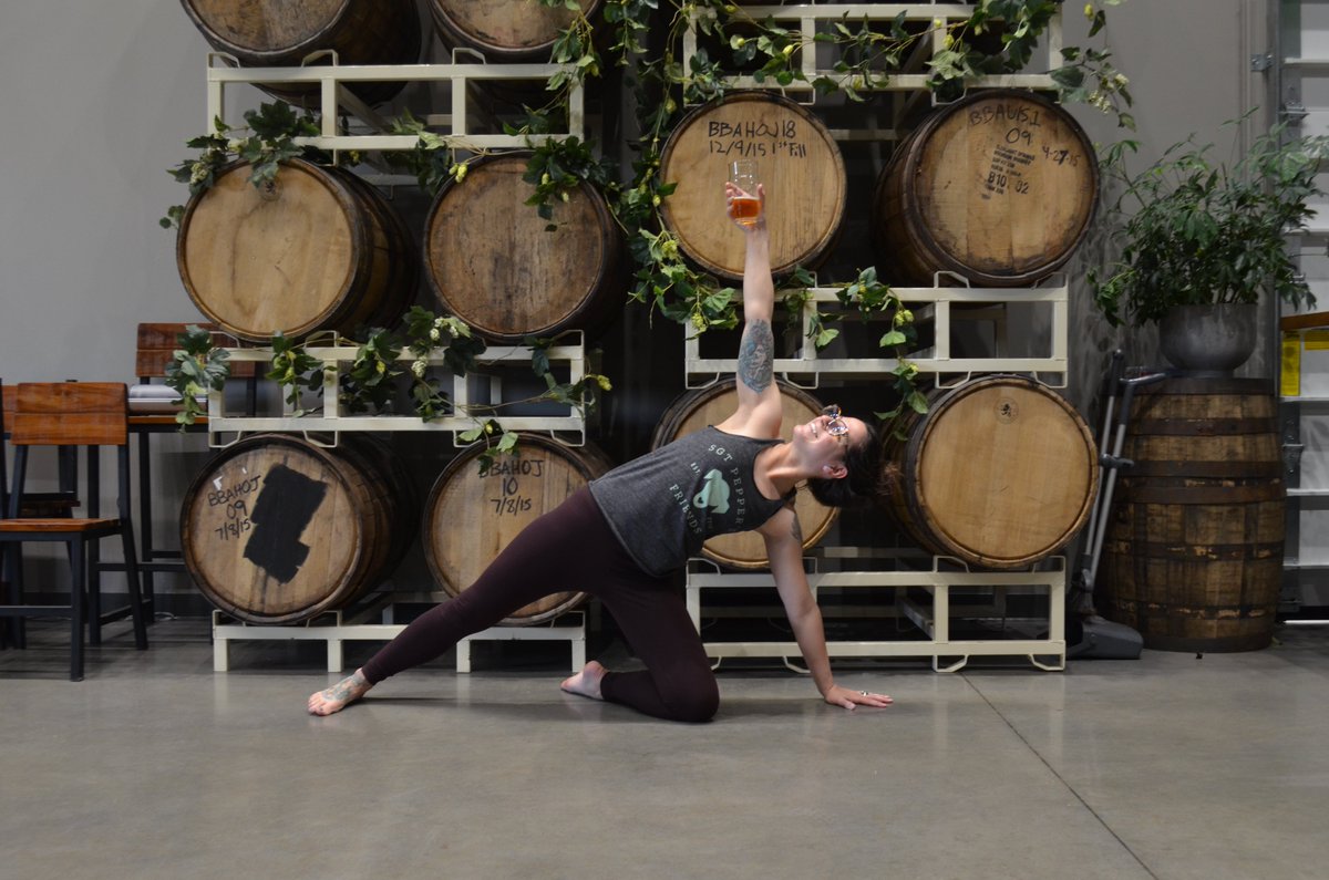 this sassy soul is leading your #happyhourflow on friday at 6pm: balanceandbrews.com/happy-hours