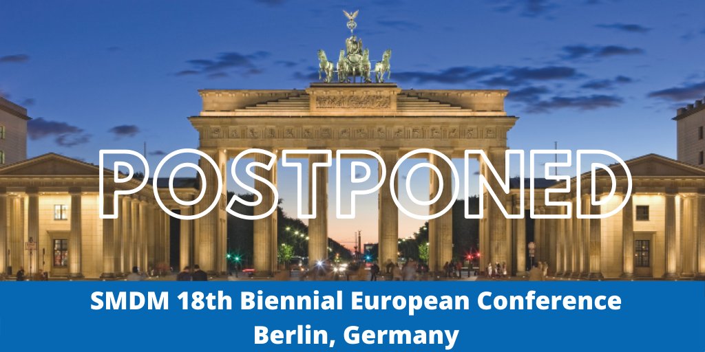 socmdm's tweet photo. Congrats to everyone who had an abstract accepted for #ESMDM20! After careful deliberation, we have decided to reschedule the 18th Biennial European Conference to May or June 2021. See https://t.co/IPmdmrSCBt for details. #ESMDM21 https://t.co/2J3hnnCRaY