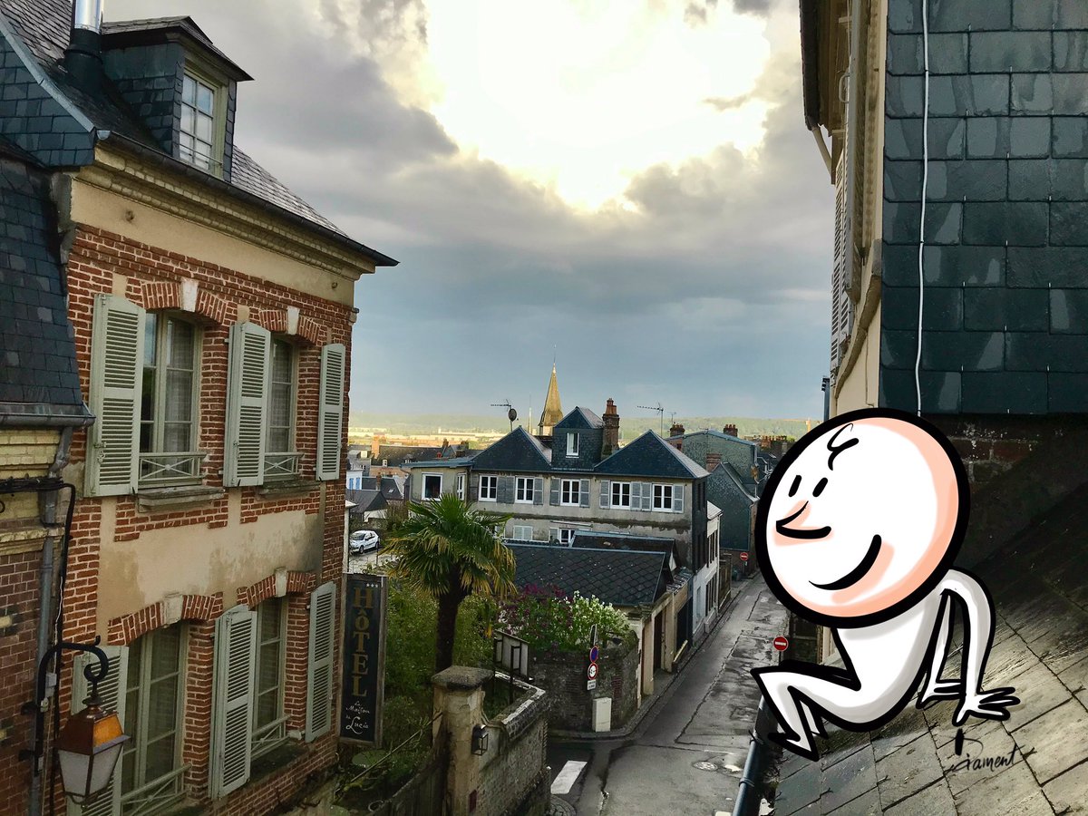 #honfleur après l’orage... <a href="/micheldiament/">Diamentouch</a> #sketch #drawing