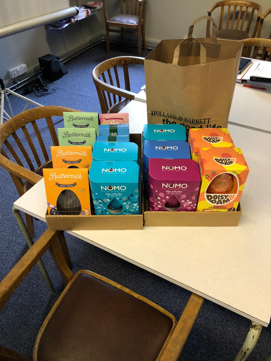 A bit late, however. . . A big thanks to our local <a href="/holland_barrett/">Holland & Barrett</a> in Whitby for the donation of Easter eggs, most of which have already been consumed.