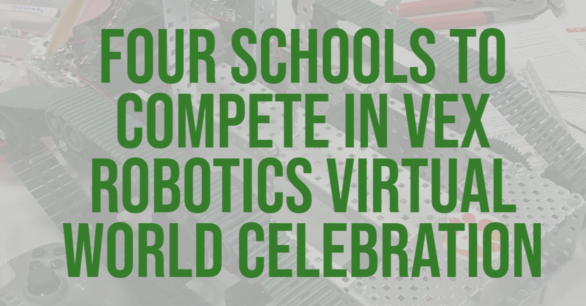 GFSchools's tweet image. #TrailBlazeOn, @BFroadrunner, @southms_gf, and @RRHS_Activities have teams that were selected for the #VEXVirtualWorlds2020 competition to be held on April 25th. For more info, please visit our Newsroom at gfschools.org/news.
#gfschools #ilovegf #gfiscooler #UnleashTheRed