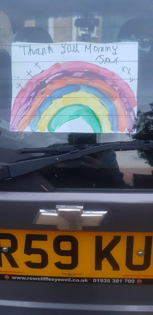 cloudbusting59's tweet image. Key workers all need one of these their cars. My son made mine and it makes me smile! #ClapForCarers #clapforkeyworkers #clapforNHS #clapforourkeyworkers