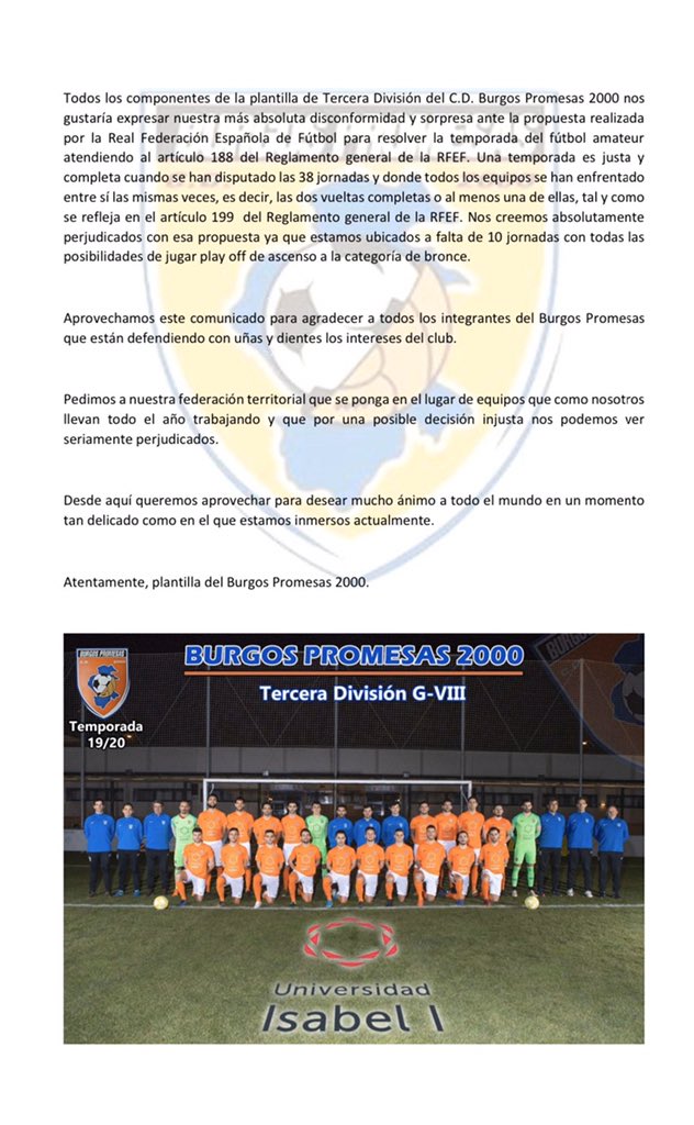 Gabri_ten's tweet photo. Primero Salud, después coherencia y justicia ... según el reglamento de la @rfef la competición no se puede MODIFICAR.... hay mucho trabajo detrás para cargárselo. @FCyLF #futbol #federacion #tercera #2ab #reglamento #liga @LaLiga #justicia #laliga #coronavirus #salud https://t.co/VhmauKAhTM