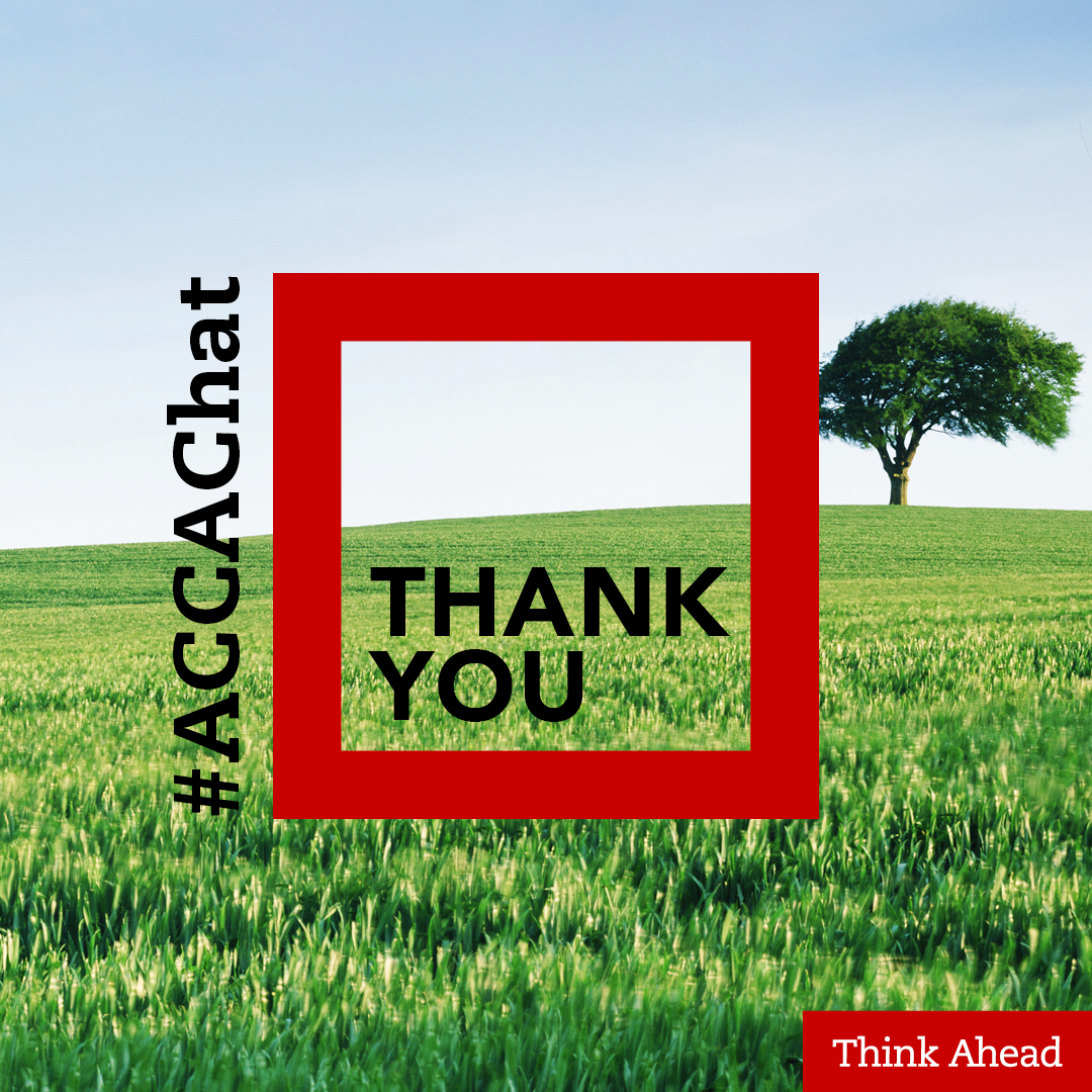 ACCA_UK's tweet photo. Thank you for joining #ACCAChat

Please Visit the Covid-19 hub on our website for resources and information to support you.

https://t.co/PKraazYqoX https://t.co/Z2kecHWKkR